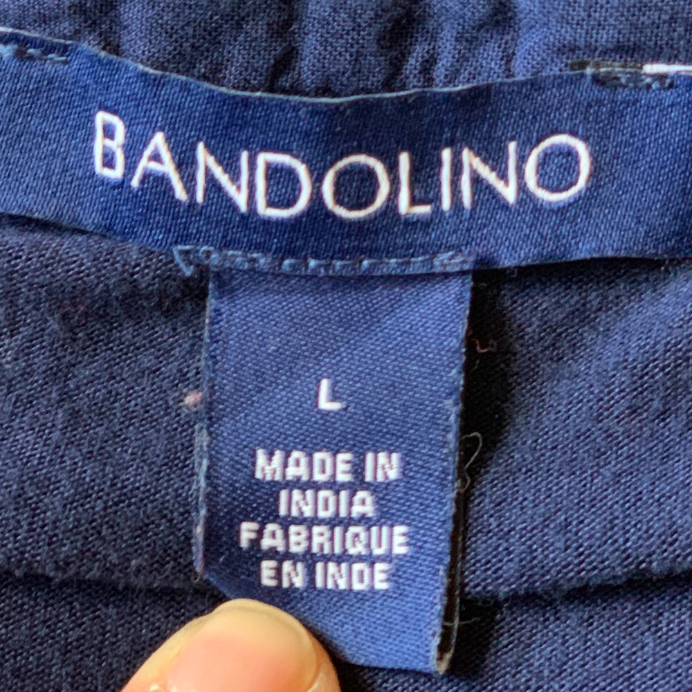 Bandolino 3/4 Sleeve V-neck Tie Dye Top - Picture 4 of 5